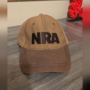 NRA Embroidered Brown Two-Tone Baseball Cap